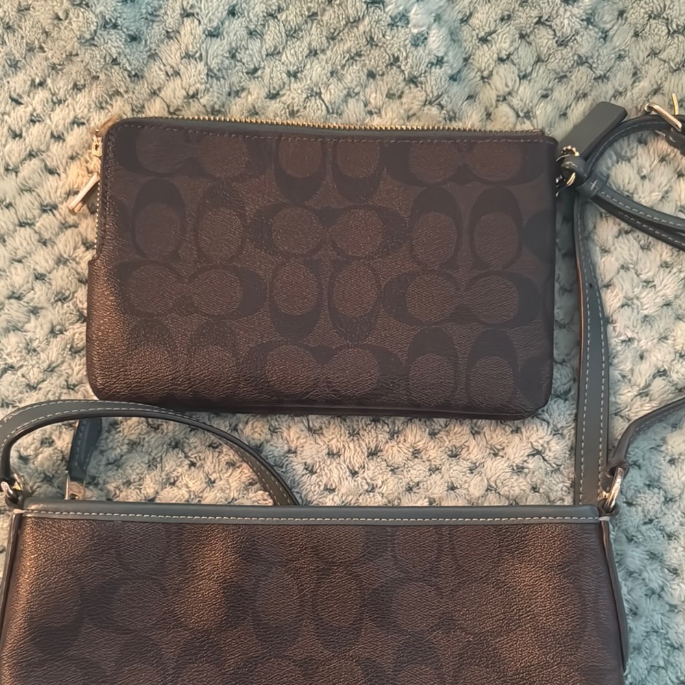 Coach Brown Signature Crossbody Bag Set - Picture 6 of 10